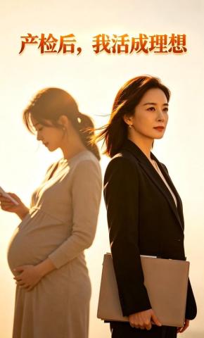 短剧《产检后，我活成理想》海报