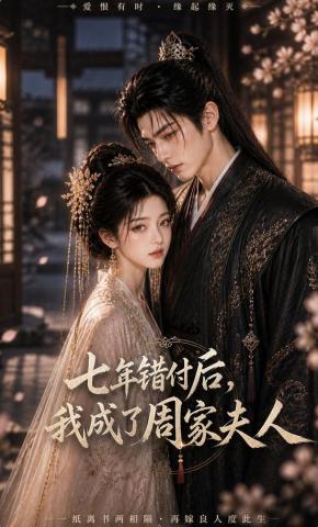 短剧《七年错付后，我成了周家夫人》海报