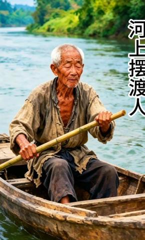 短剧《河上摆渡人》海报
