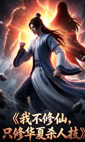 短剧《我不修仙，只修华夏杀人技》海报