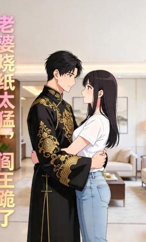 短剧《老婆烧纸太猛，阎王跪了》海报