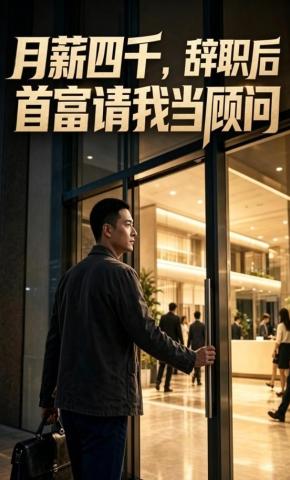 短剧《月薪四千，辞职后首富请我当顾问》海报