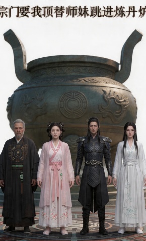 短剧《宗门要我顶替师妹跳进炼丹炉》海报