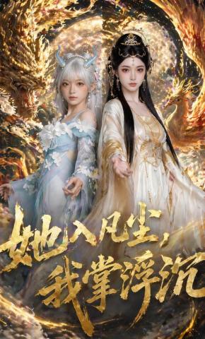 短剧《她入凡尘，我掌浮沉》海报