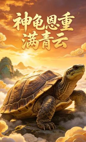 短剧《神龟恩重满青云》海报