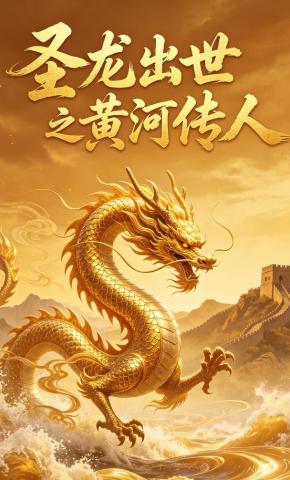 短剧《圣龙出世之黄河传人》海报