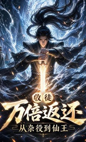 短剧《收徒万倍返还，从杂役到仙王》海报