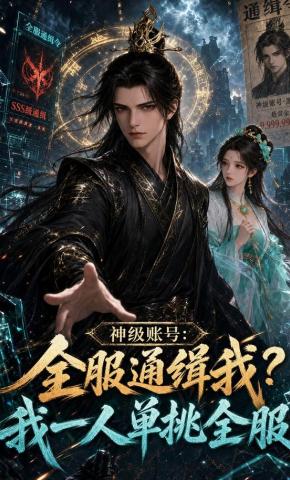 短剧《神级账号：全服通缉我？我一人单挑全服》海报