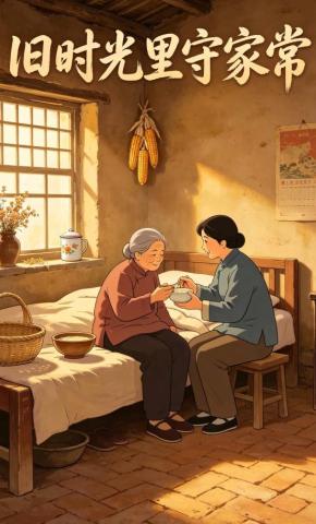 短剧《旧时光里守家常》海报