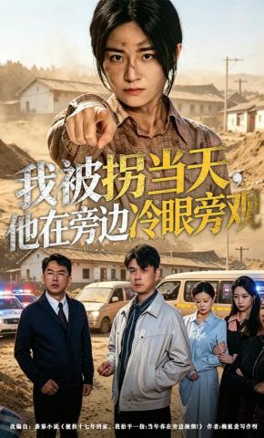 短剧《我被拐当天，他在旁边冷眼旁观》海报