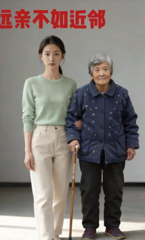 短剧《远亲不如近邻》海报