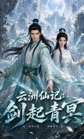 短剧《云洲仙记：剑起青冥》海报