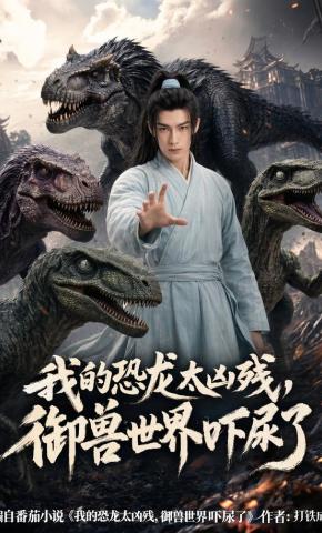 短剧《我的恐龙太凶残，御兽世界吓尿了》海报