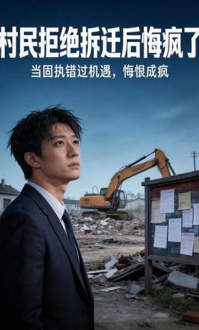 短剧《村民拒绝拆迁后悔疯了》海报