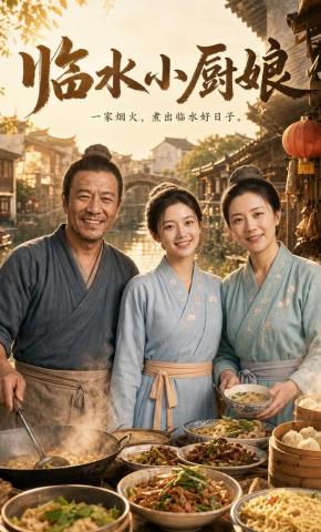 短剧《临水小厨娘》海报