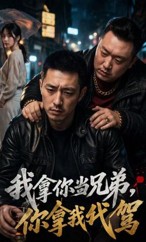 短剧《我拿你当兄弟，你拿我当代驾》海报