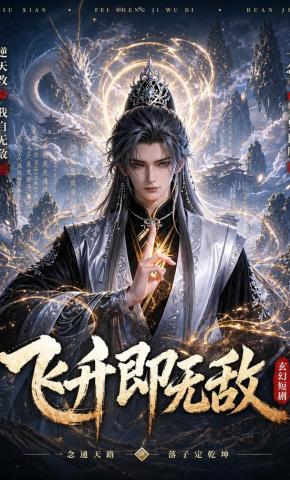 短剧《飞升即无敌》海报