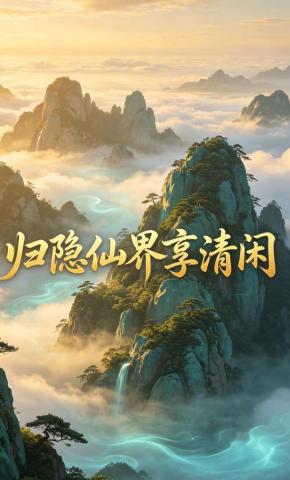 短剧《归隐仙界享清闲》海报