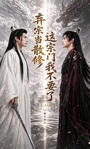 短剧《弃宗当散修，这宗门我不要了真人AI版》海报