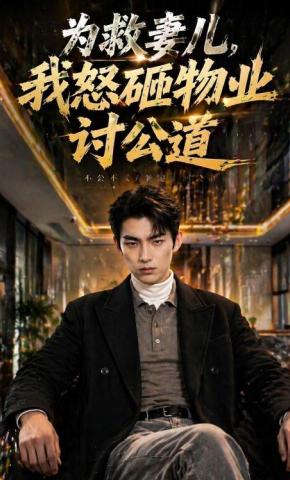 短剧《为救妻儿，我怒砸物业讨公道》海报