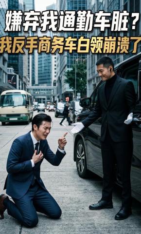 短剧《嫌弃我通勤车脏？我反手商务车白领崩溃了》海报