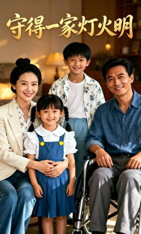 短剧《守得一家灯火明》海报