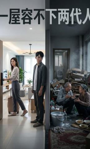 短剧《一屋容不下两代人》海报
