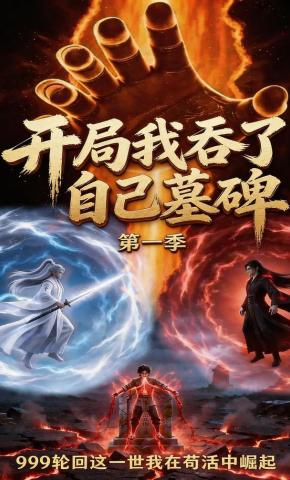 短剧《开局，我吞了自己的墓碑》海报