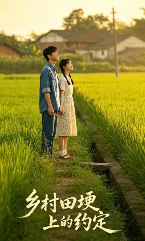 短剧《乡村田埂上的约定》海报