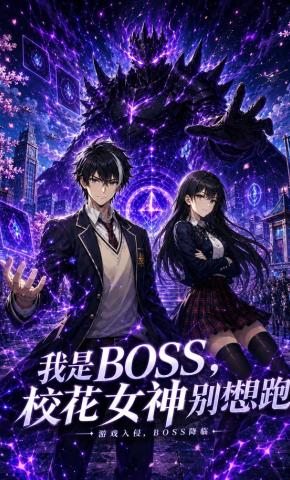 短剧《我是boss，校花女神别想跑》海报