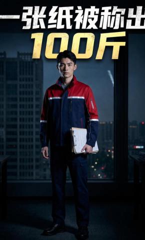 短剧《一张纸被称出100斤》海报