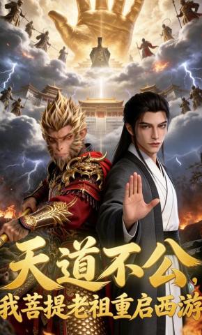 短剧《天道不公，我菩提老祖重启西游》海报