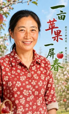 短剧《一亩苹果一屏春》海报