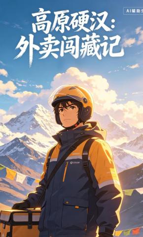 短剧《高原硬汉：外卖闯藏记》海报