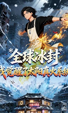 短剧《全球冰封，我觉醒了太阳真火系统》海报