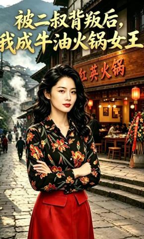 短剧《被二叔背叛后，我成牛油火锅女王》海报