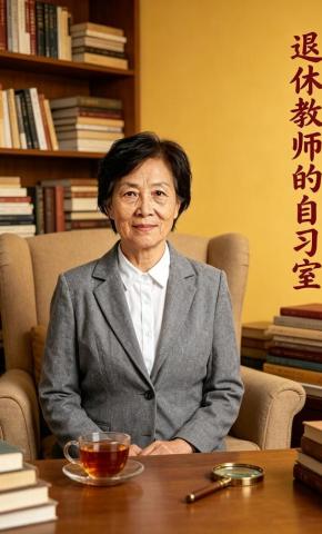 短剧《退休教师的自习室》海报