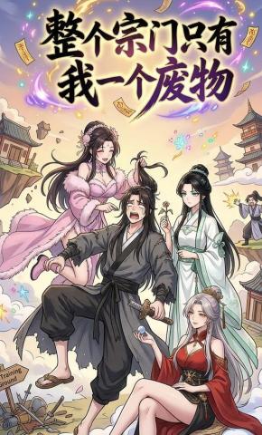 短剧《整个宗门只有我一个废物》海报
