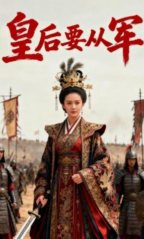 短剧《皇后要从军》海报