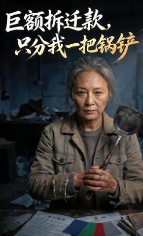 短剧《巨额拆迁款，只分我一把锅铲》海报