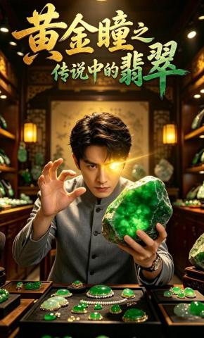 短剧《黄金瞳之传说中的翡翠》海报