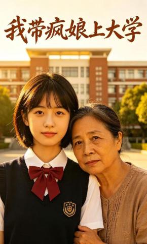 短剧《我带疯娘上大学》海报