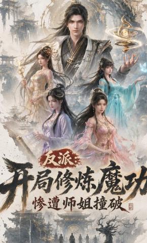 短剧《反派：开局修炼魔功惨遭师姐撞破》海报