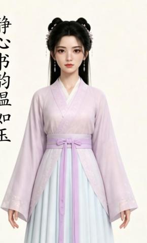短剧《静心书韵温如玉》海报
