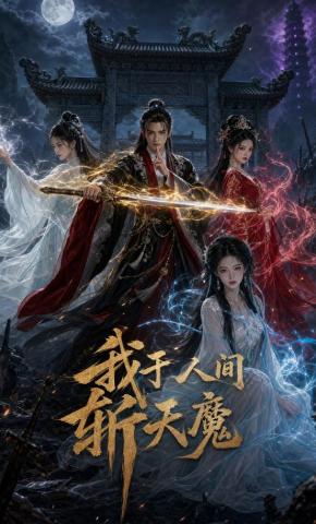 短剧《我于人间斩天魔》海报