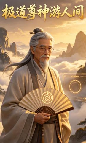 短剧《极道尊神游人间》海报