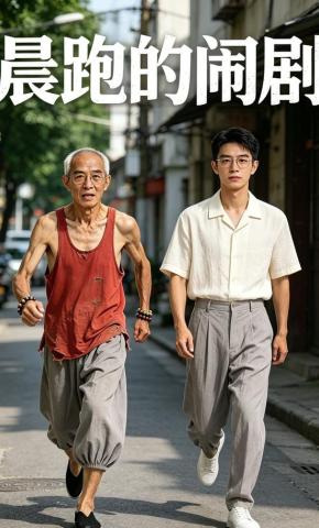 短剧《晨跑的闹剧》海报