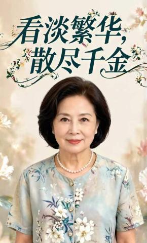 短剧《看淡繁华，散尽千金》海报