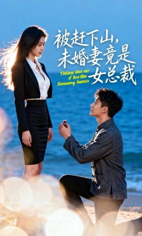 短剧《被赶下山，未婚妻竟是女总裁》海报