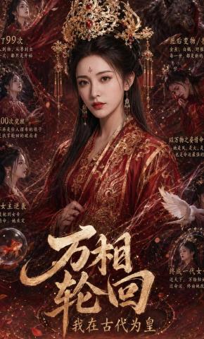短剧《万相轮回：我在古代为皇》海报